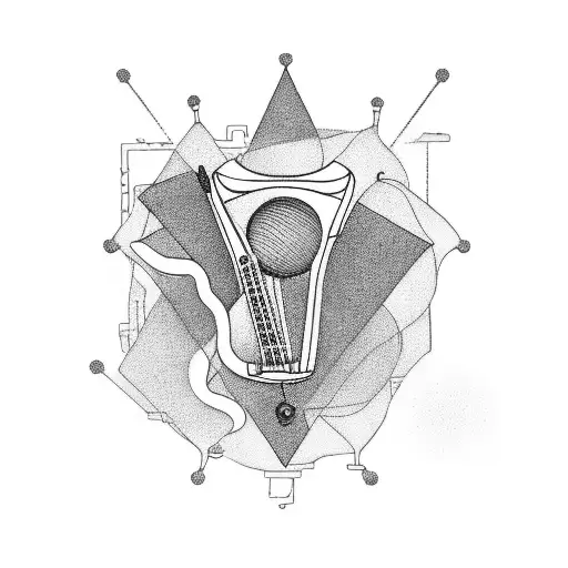 serotonin tattoo with guitar, caffeine, internet, football as the elements tattoo design idea