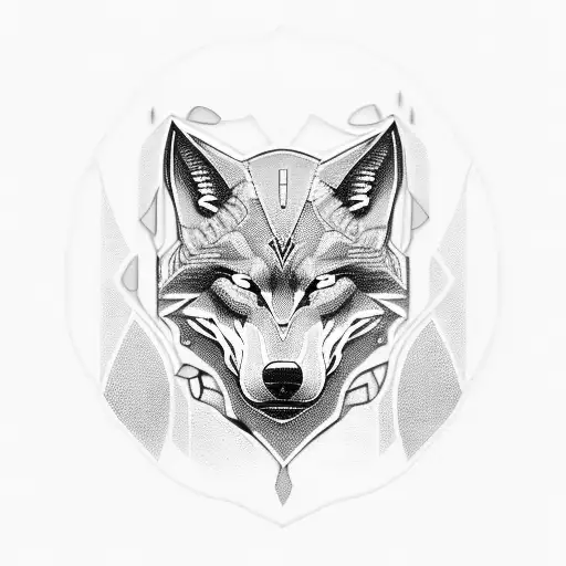 spartan wolf tattoo design idea