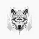 spartan wolf tattoo design idea