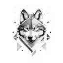 spartan wolf tattoo design idea