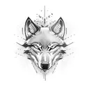 spartan wolf tattoo design idea