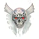 Haunted house tattoo design idea