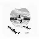 orca tattoo design idea