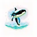 orca tattoo design idea
