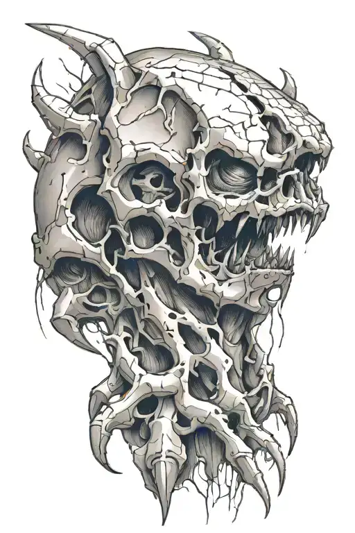 claw marks scraping skin tattoo design idea
