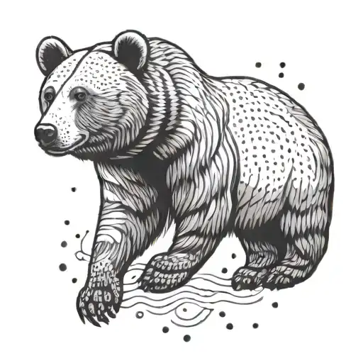 putin on the bears tattoo design idea