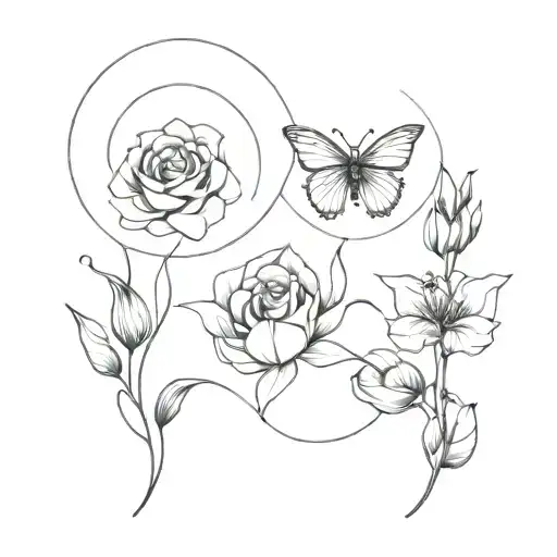minimal tattoo for 3 cousin tattoo design idea