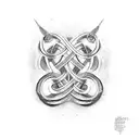 INFINITY SYMBOL PLUS M Y S tattoo design idea