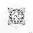 INFINITY SYMBOL PLUS M Y S tattoo design idea