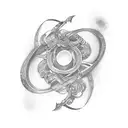 INFINITY SYMBOL PLUS M Y S tattoo design idea