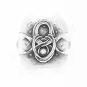 INFINITY SYMBOL PLUS M Y S tattoo design idea