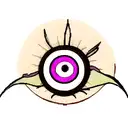 combination of lucifers crying eye and gojo satorus eye tattoo design idea