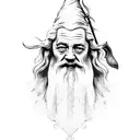 Gandalf tattoo design idea