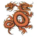 Vietnamese ascending dragon tattoo design idea