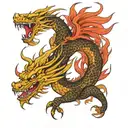 Vietnamese ascending dragon tattoo design idea