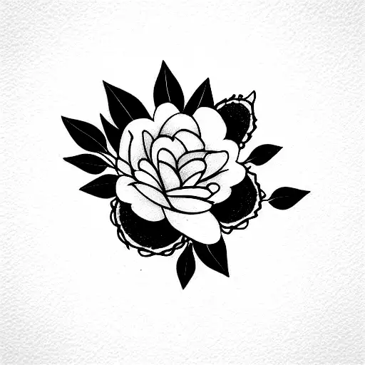 incorporate delicate flowers and foliage, utilizing minimal ink while still allowing for subtle pops of color. The overa tattoo design idea