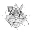 triangle and inside of it something about lebanon tattoo design idea