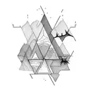 lebanon triangle tattoo design idea