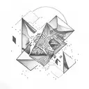 lebanon triangle tattoo design idea