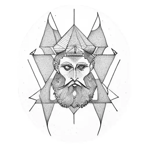 the hermit tarot tattoo design idea