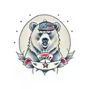 angry Bear tattoo design idea