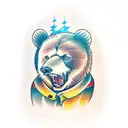 angry Bear tattoo design idea