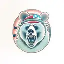 angry Bear tattoo design idea