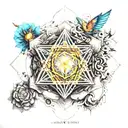 metatron's cube tattoo design idea