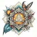 metatron's cube tattoo design idea
