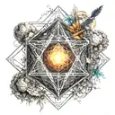 metatron's cube tattoo design idea