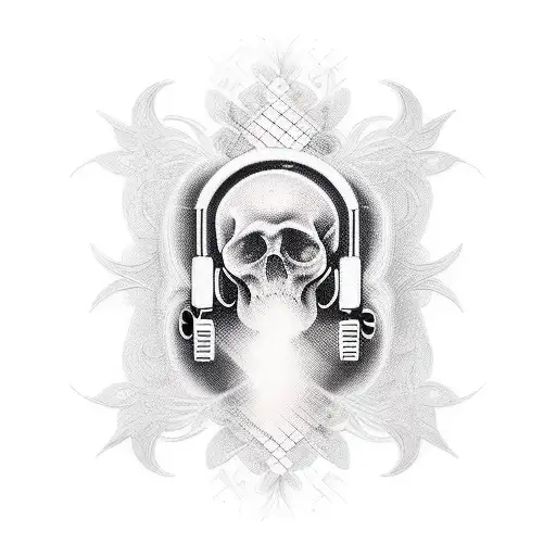 music rave tattoo design idea