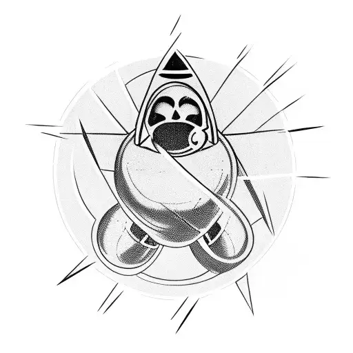 Fat Man Atom Bomb tattoo design idea