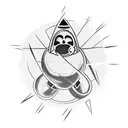 Fat Man Atom Bomb tattoo design idea