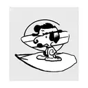 Snoopy surfing tattoo design idea