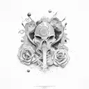 a depicture of always finding a way out of mess and to believe in god and oneself tattoo design idea