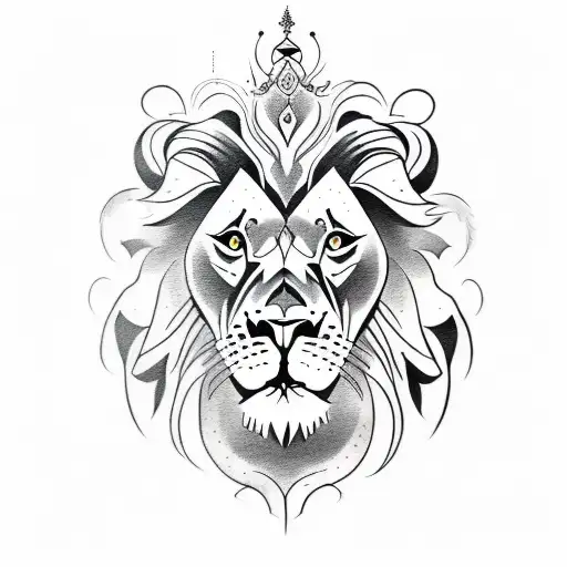 Lionhead rabbit Tattoo , Lions Head transparent background PNG clipart |  HiClipart