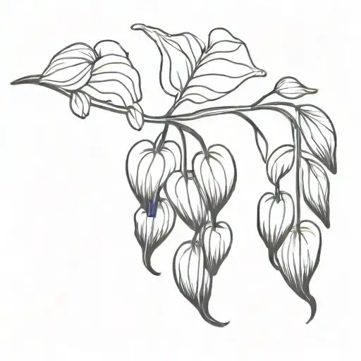 black bleeding hearts  tattoo design idea