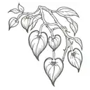 black bleeding hearts  tattoo design idea