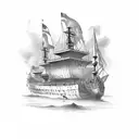 slave traid ships east india trading company pirates  tattoo design idea
