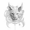 Lyre tattoo design idea