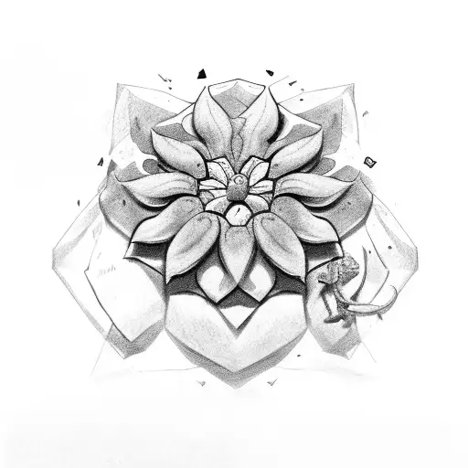 Flower, turtle, the lion king tattoo design idea