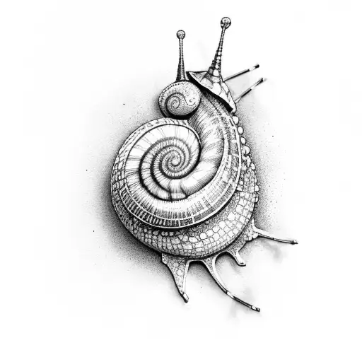 snail tattoo design idea