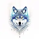 wolf with wings tattoo design idea