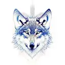 wolf with wings tattoo design idea