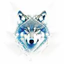 wolf with wings tattoo design idea