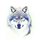 wolf with wings tattoo design idea