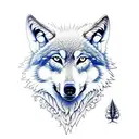wolf with wings tattoo design idea