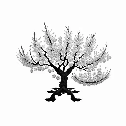 Cherry Blossom Tree tattoo design idea