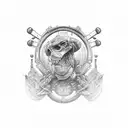 back double biceps  tattoo design idea