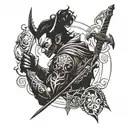 Demon Slayer tattoo design idea